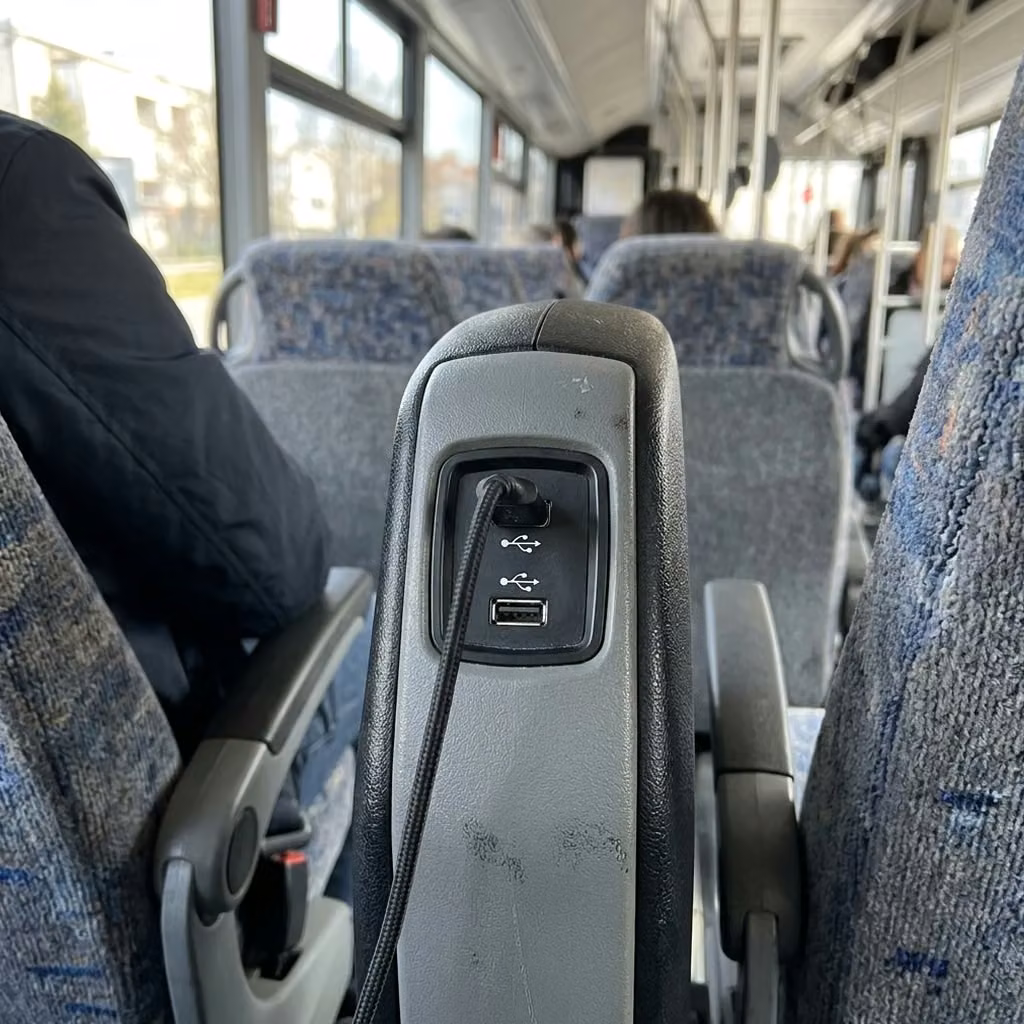 adelanto 35 passenger minibus usb charging