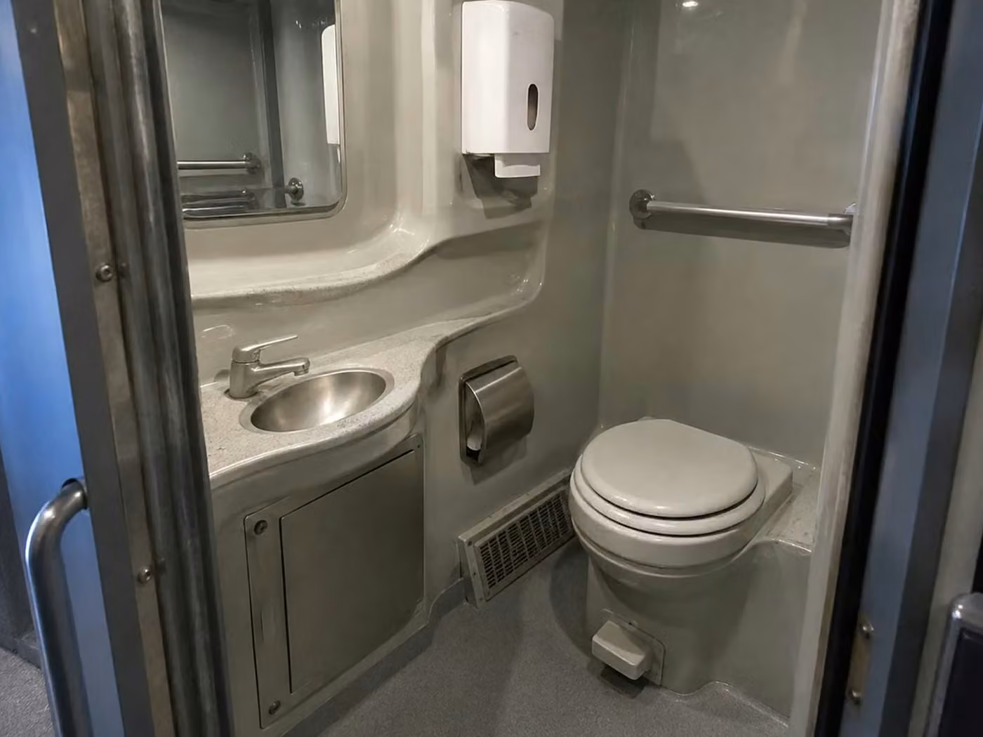 adelanto charter bus onboard restroom