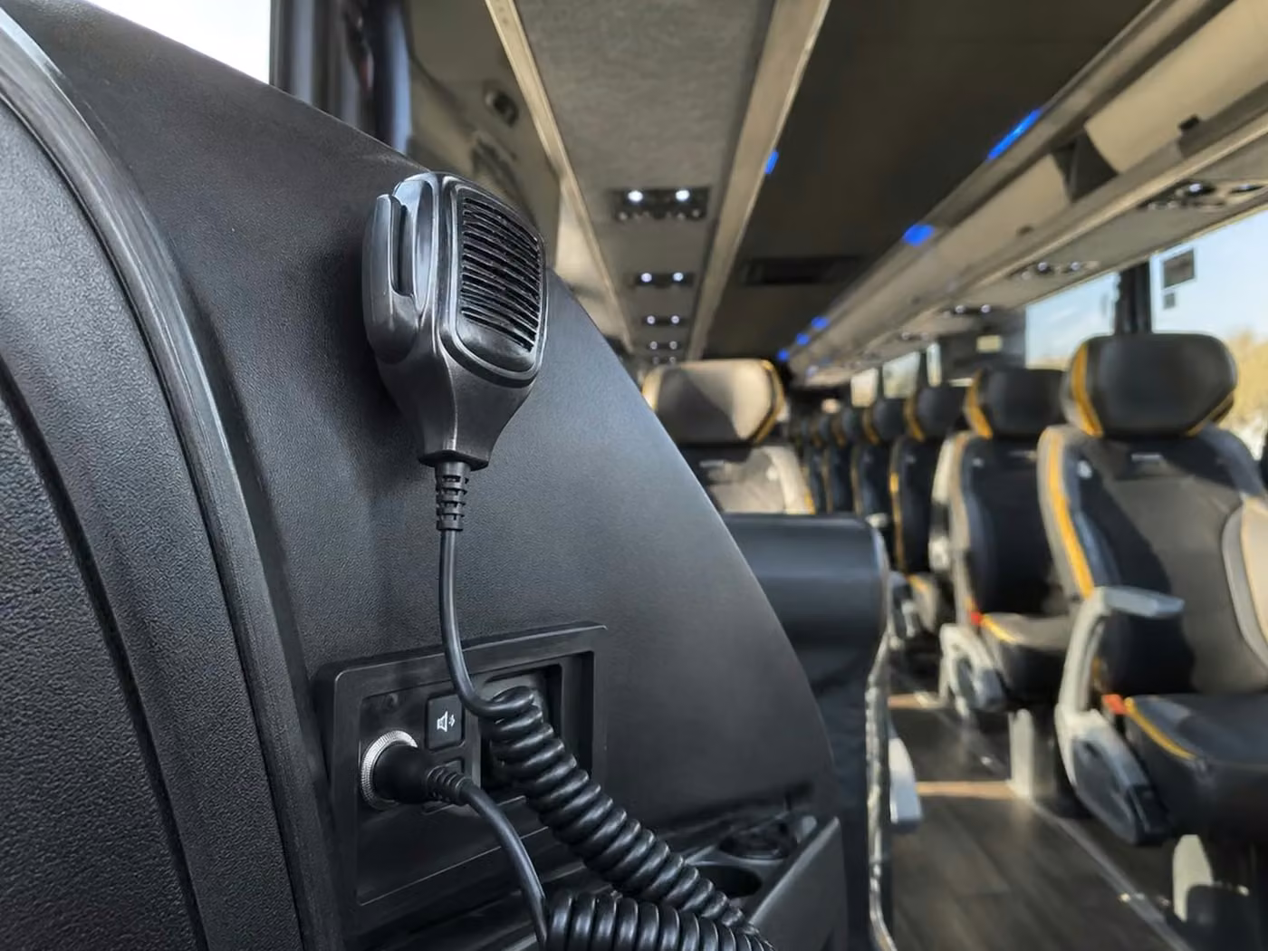 adelanto charter bus pa system