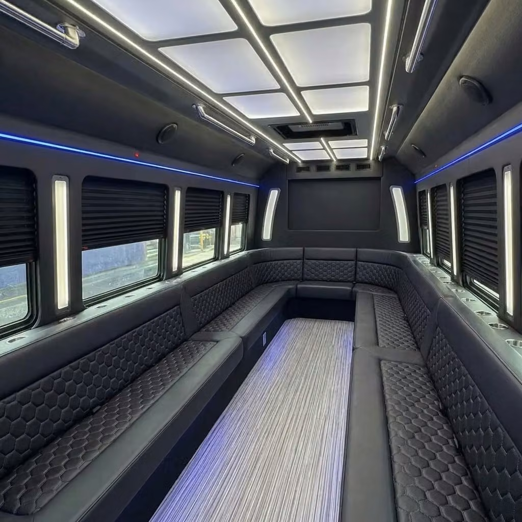 adelanto party bus wraparound seating