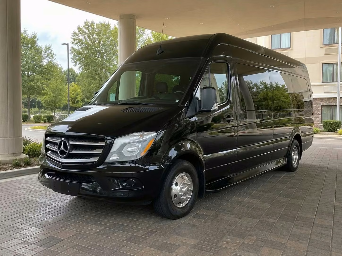 adelanto sprinter van rental with driver tinted windows