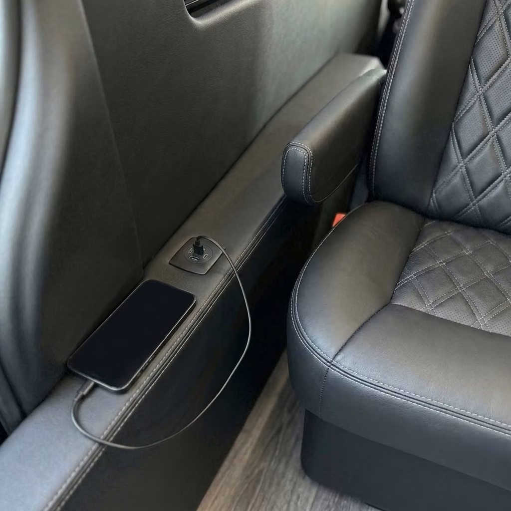 adelanto sprinter van rental with driver usb charging
