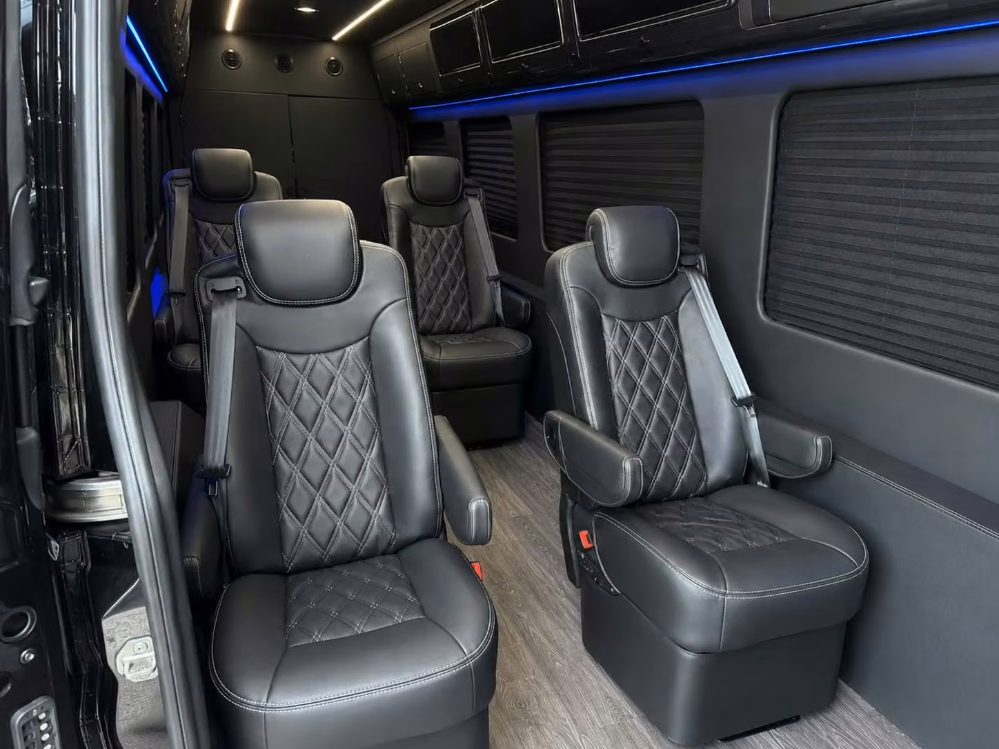 sprinter van with driver inside